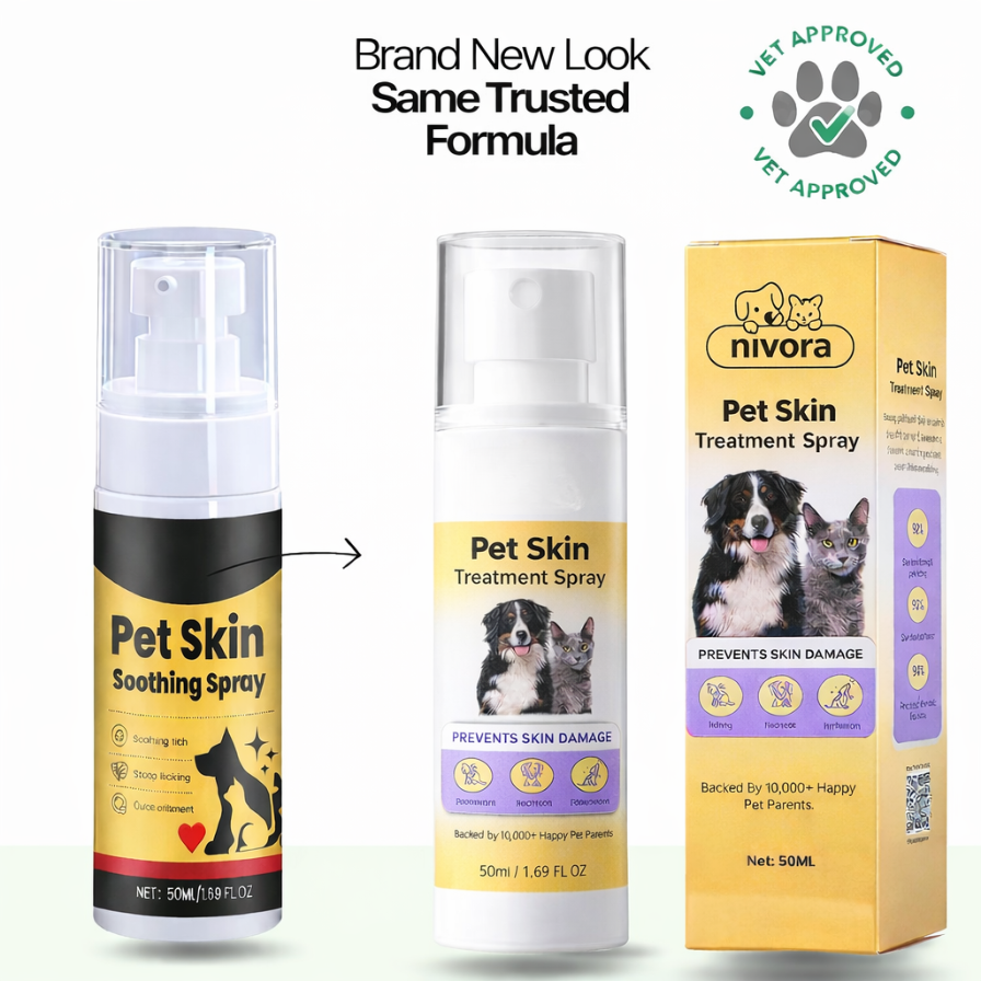 Vet-backed skin relief spray