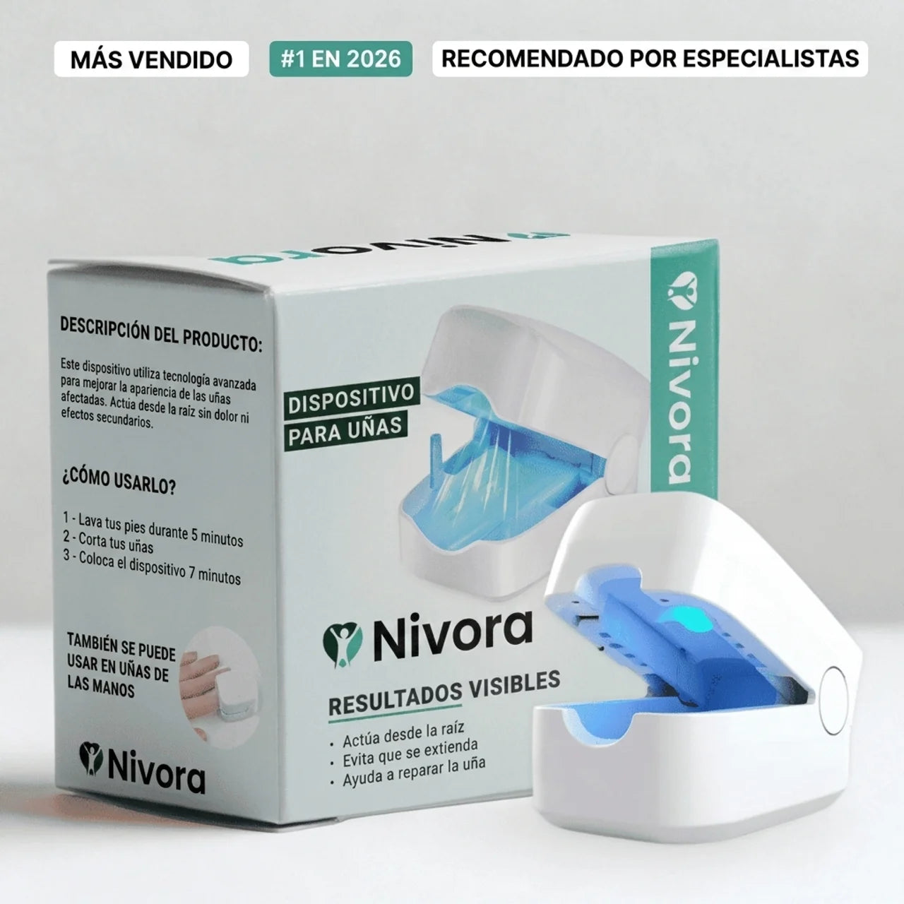 Dispositivo Nivora para Hongos en Uñas
