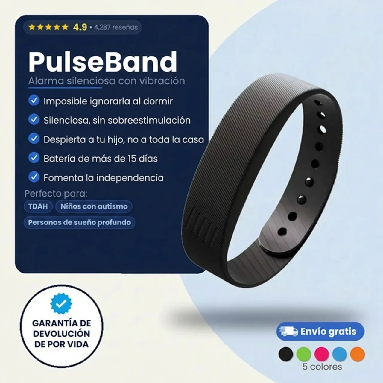 PulseBand | La alarma que SÍ funciona para niños con TDAH y autismo